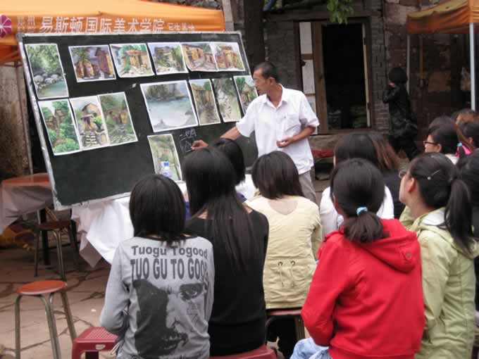 我院2007级本科装潢、环艺专业学生太行山写生实践纪实